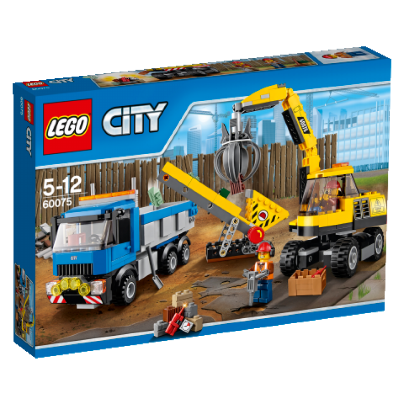 LEGO City Bagr a náklaďák 60075