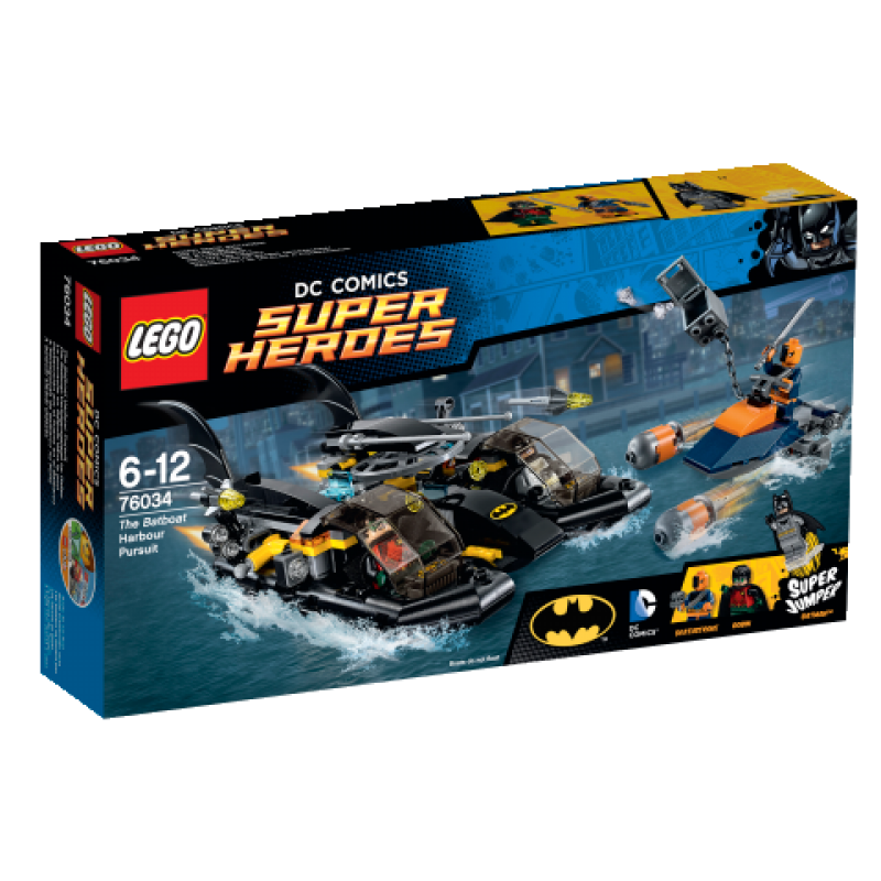 LEGO Super Heroes Honička v přístavu s Batmanovým člunem 76034