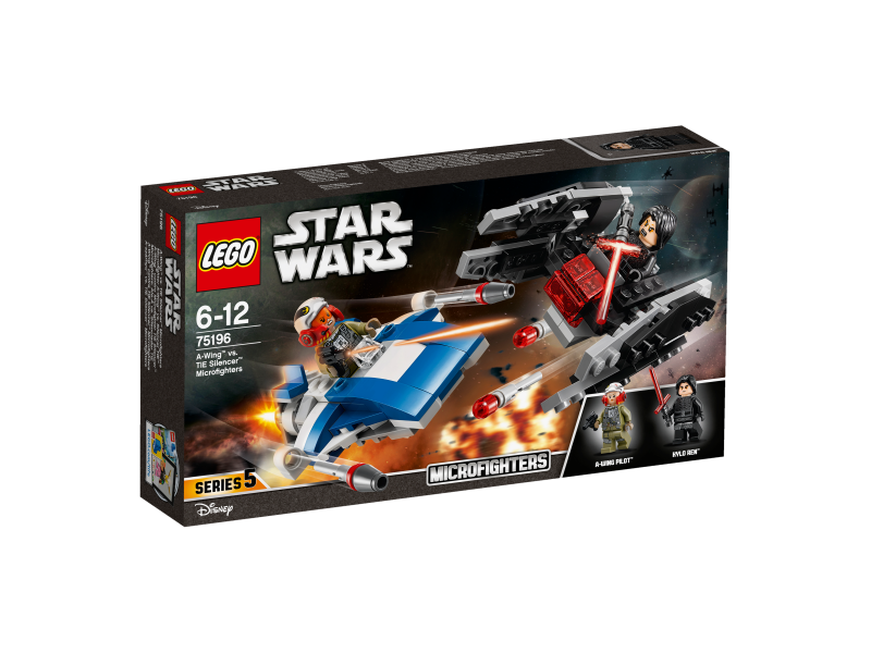 LEGO Star Wars Mikrostíhačka A-Wing™ vs. Mikrostíhačka TIE Silencer™ 75196