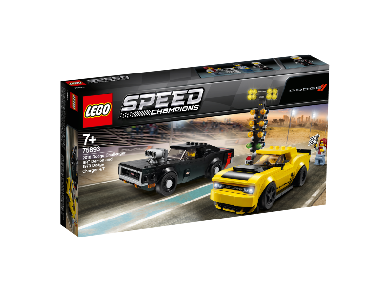 LEGO Speed Champions 2018 Dodge Challenger SRT Demon a 1970 Dodge Charger R/T 75893