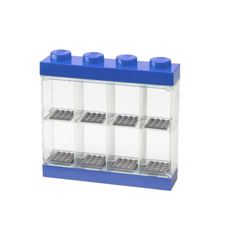 LEGO® sběratelská skříňka na 8 minifigurek - modrá