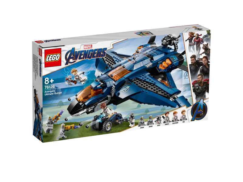 LEGO Avengers Parádní tryskáč Avengerů Quinjet 76126