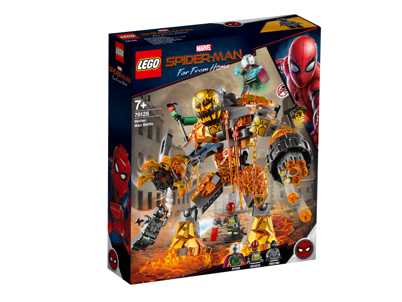 LEGO Spiderman Boj s Molten Manem 76128