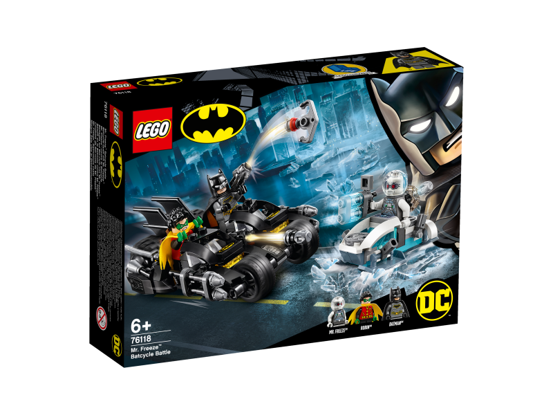 LEGO Batman Mr. Freeze™ vs. Batman na Batmotorce™ 76118