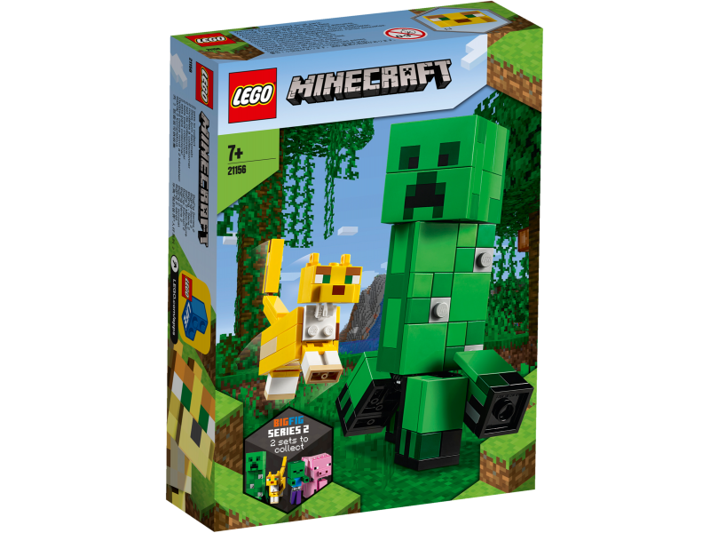 LEGO Minecraft Velká figurka: Creeper™ a Ocelot 21156