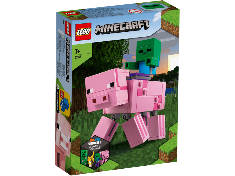 LEGO Minecraft Velká figurka: Prase s malou zombie 21157