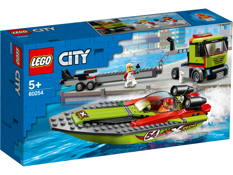 LEGO® City 60254 Přeprava závodního člunu