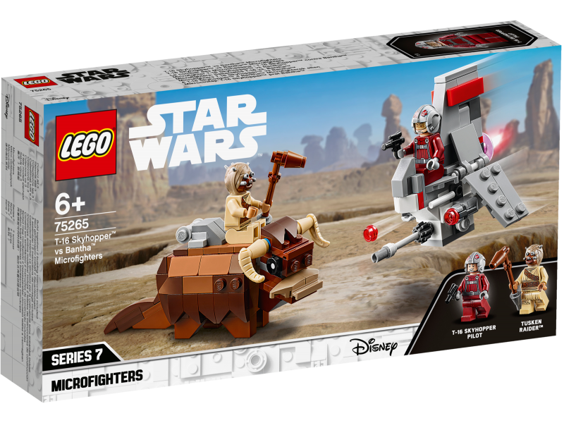 LEGO Star Wars Mikrostíhačka T-16 Skyhopper™ vs. Bantha™ 75265