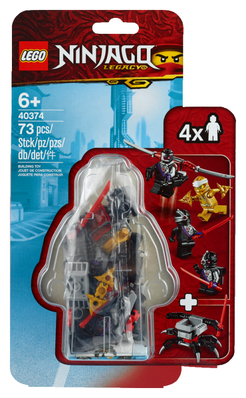 LEGO Ninjago Sada doplňků s minifigurkami - zlatý Zane 40374