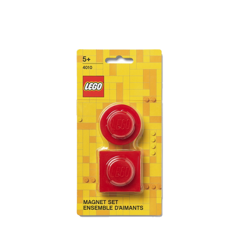 LEGO® magnetky, set 2 ks - červená