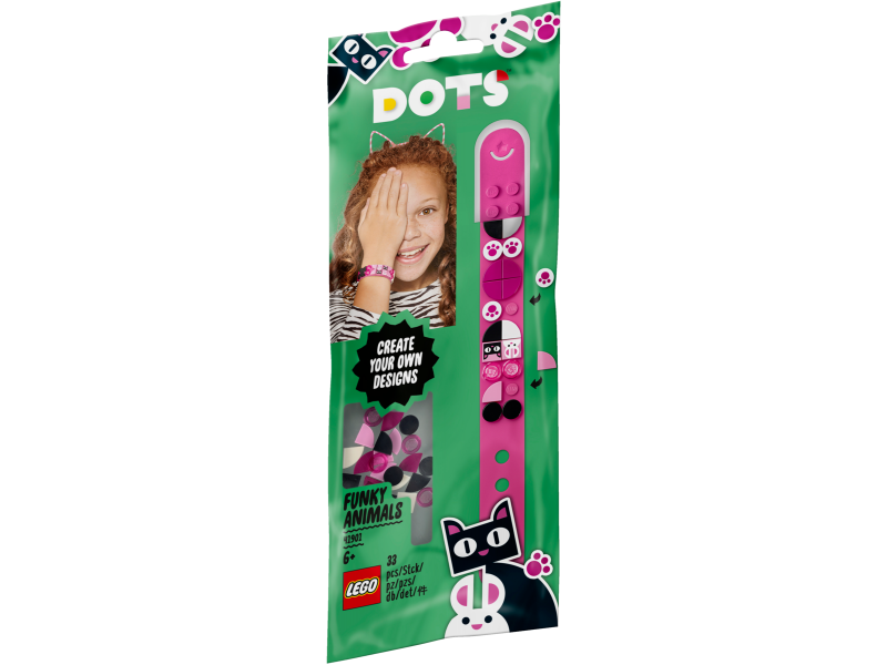 LEGO DOTS Náramek - veselá zvířátka 41901