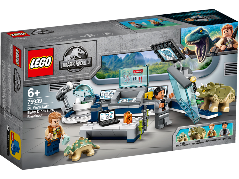 LEGO Jurassic World Laboratoř Dr. Wu: Útěk dinosauřích mláďat 75939