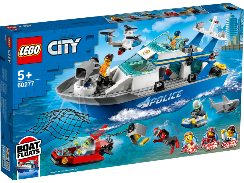 LEGO® City 60277 Policejní hlídková loď