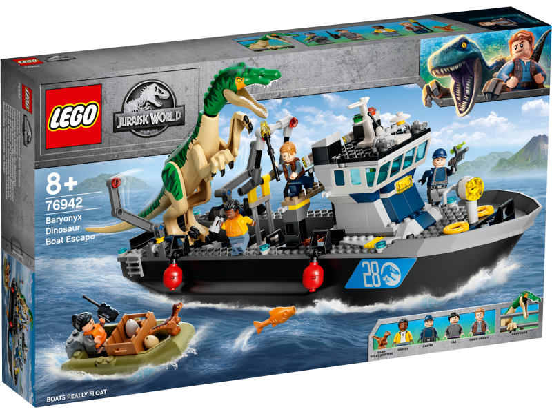 LEGO® Jurassic World™ 76942 Útěk baryonyxe z lodě