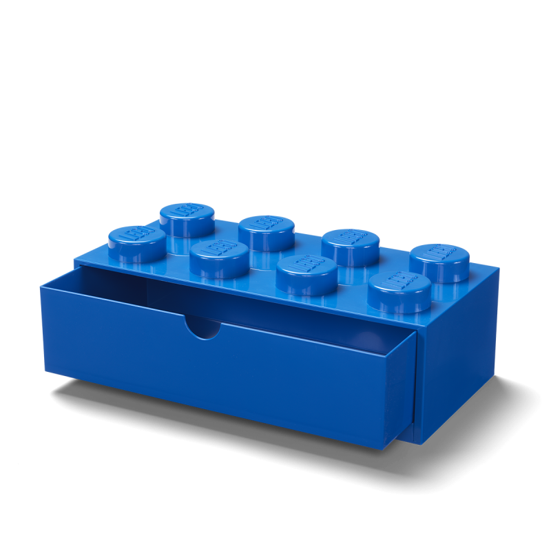 LEGO® stolní box 8 se zásuvkou - modrá