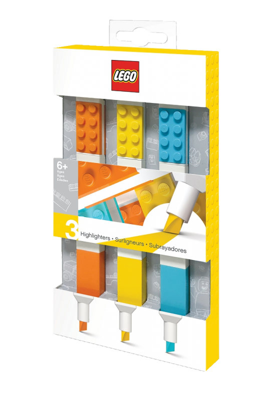 LEGO® Zvýrazňovače, mix barev - 3 ks