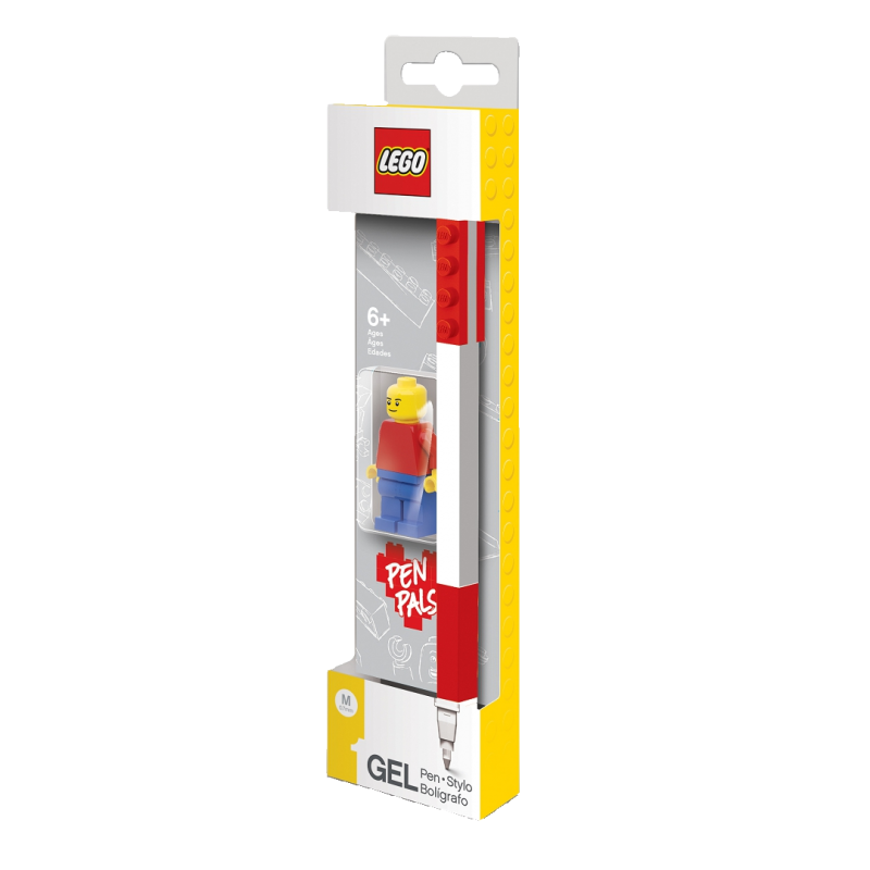 LEGO® Gelové pero s minifigurkou, červené - 1 ks