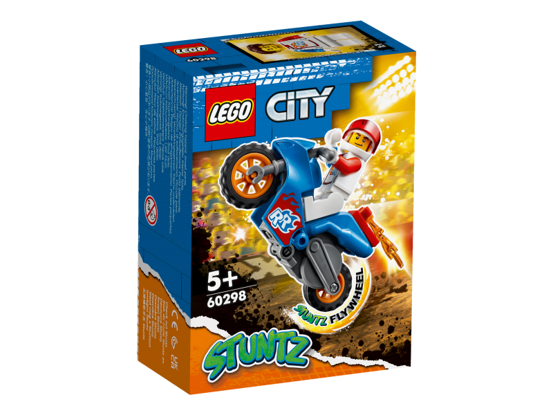 LEGO® City 60298 Kaskadérská motorka s raketovým pohonem