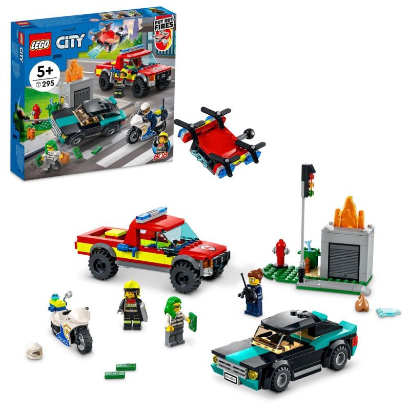 LEGO® City 60319 Hasiči a policejní honička