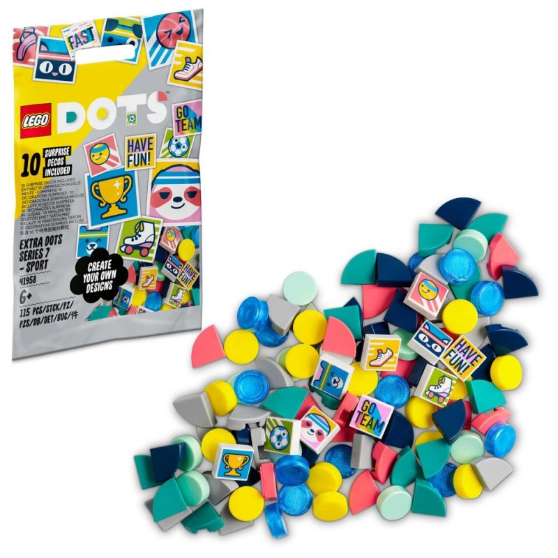 LEGO® DOTS 41958 Doplňky DOTS – 7. série – SPORT