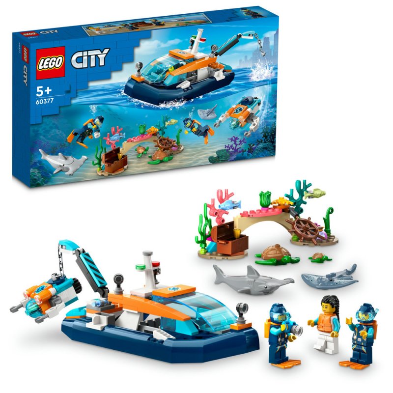 LEGO® City 60377 Průzkumná ponorka potápěčů