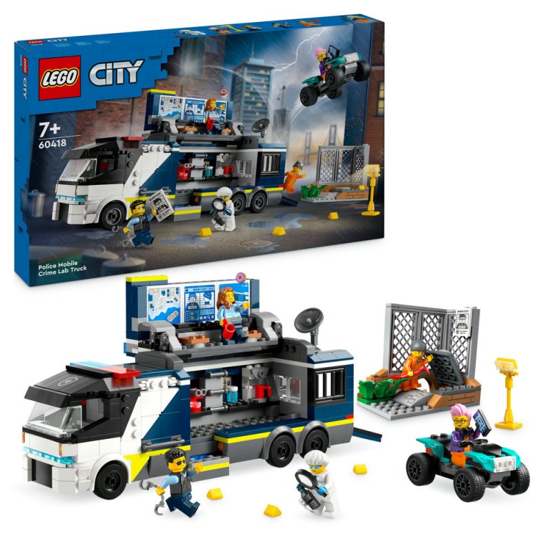 LEGO® City 60418 Mobilní kriminalistická laboratoř policistů