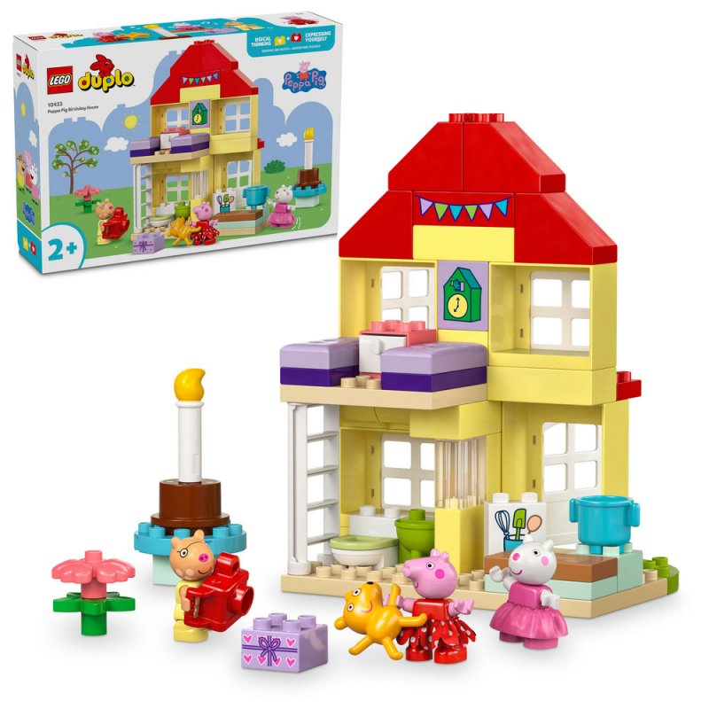 LEGO® DUPLO® 10433 Prasátko Peppa a narozeninový dům