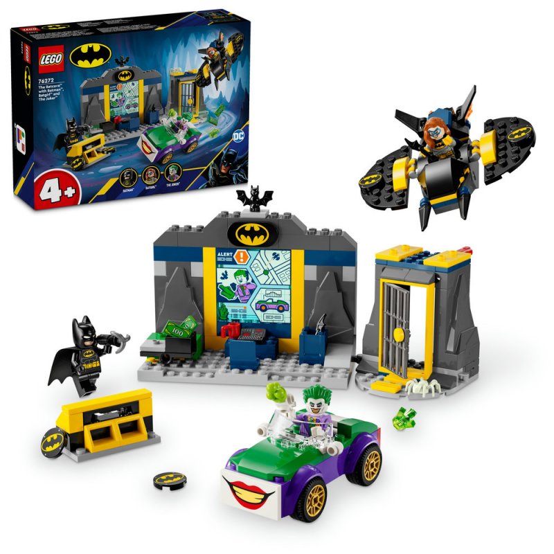 LEGO® DC 76272 Batmanova jeskyně a Batman™, Batgirl™ a Joker™