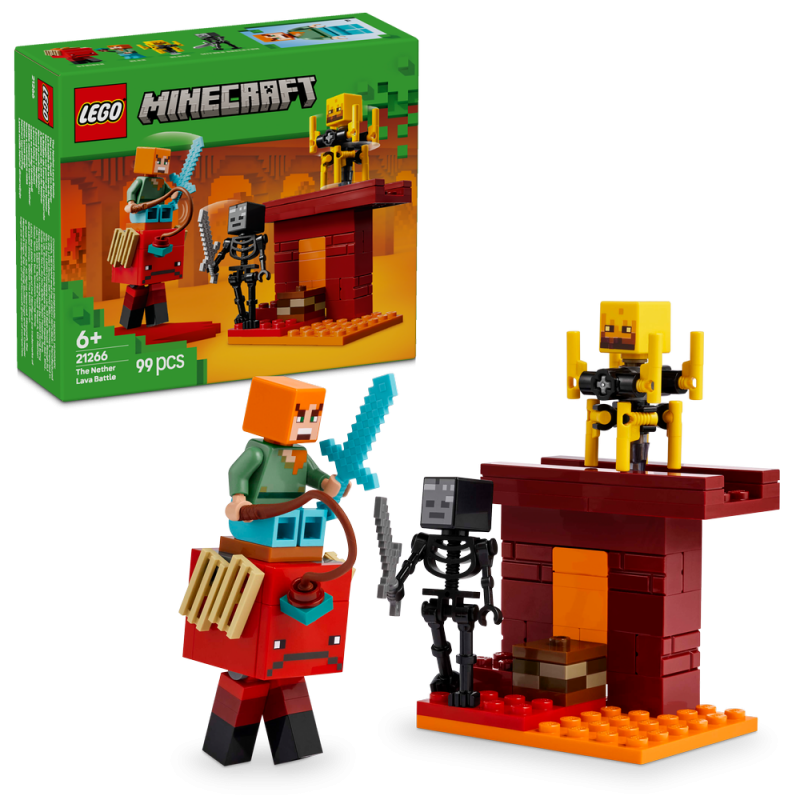 LEGO® Minecraft® 21266 Lávová bitva v Netheru
