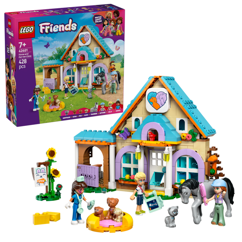 LEGO® Friends 42651 Veterinární klinika pro koně a domácí mazlíčky