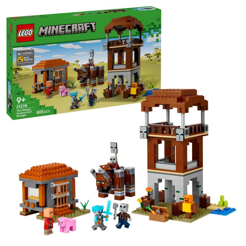 LEGO® Minecraft® 21278 Základna plenitelů a Ničitel