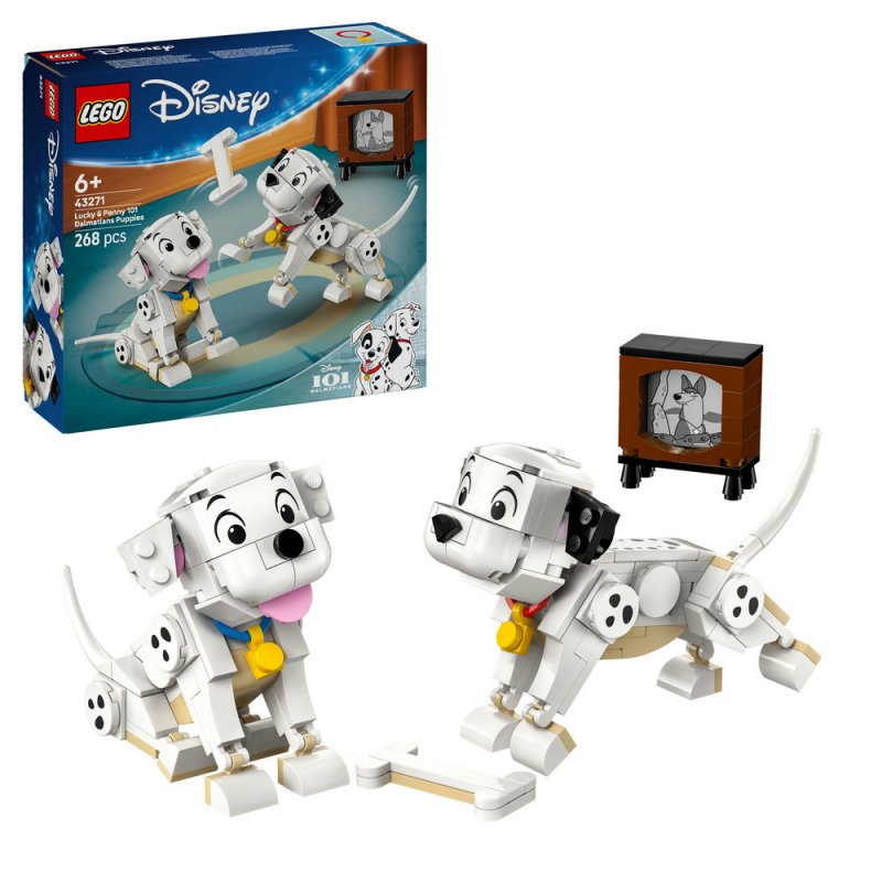 LEGO® │ Disney 43271 Štěňátka Štístko a Penny z filmu 101 dalmatinů