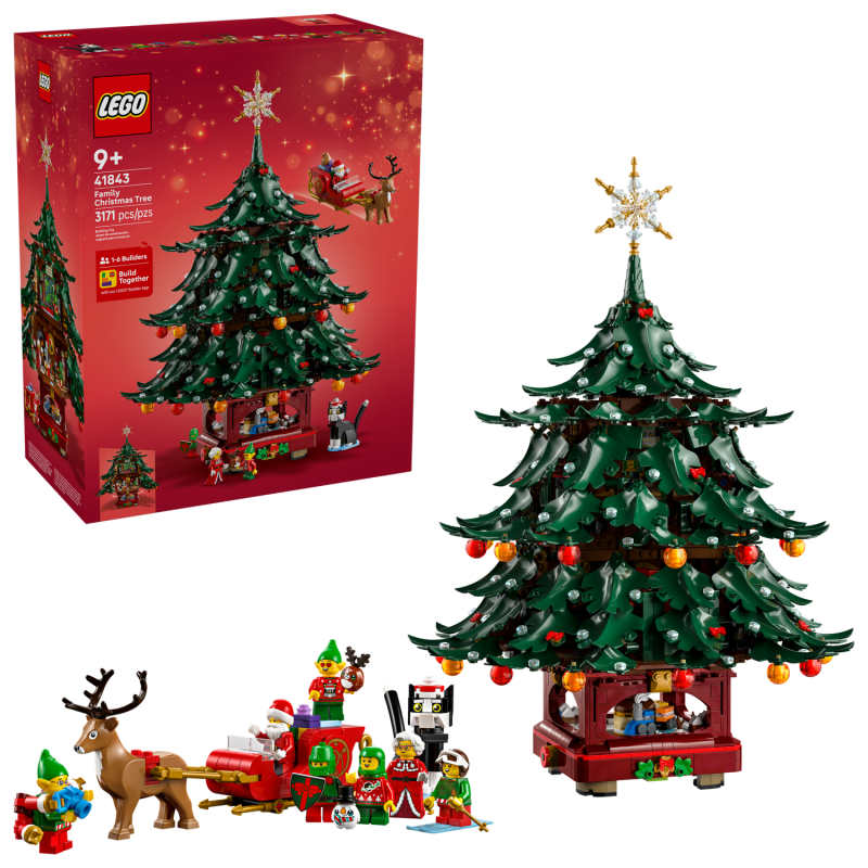 LEGO® Icons 41843 Rodinný vánoční stromek