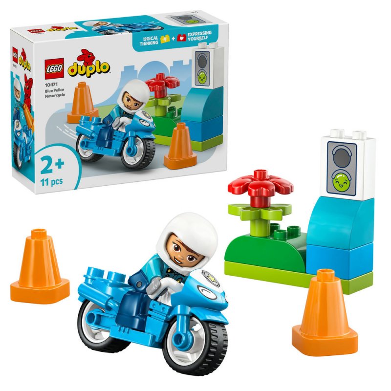 LEGO® DUPLO® 10471 Modrá policejní motorka