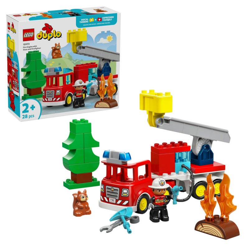 LEGO® DUPLO® 10473 Hasičské auto s hadicí a hasičem