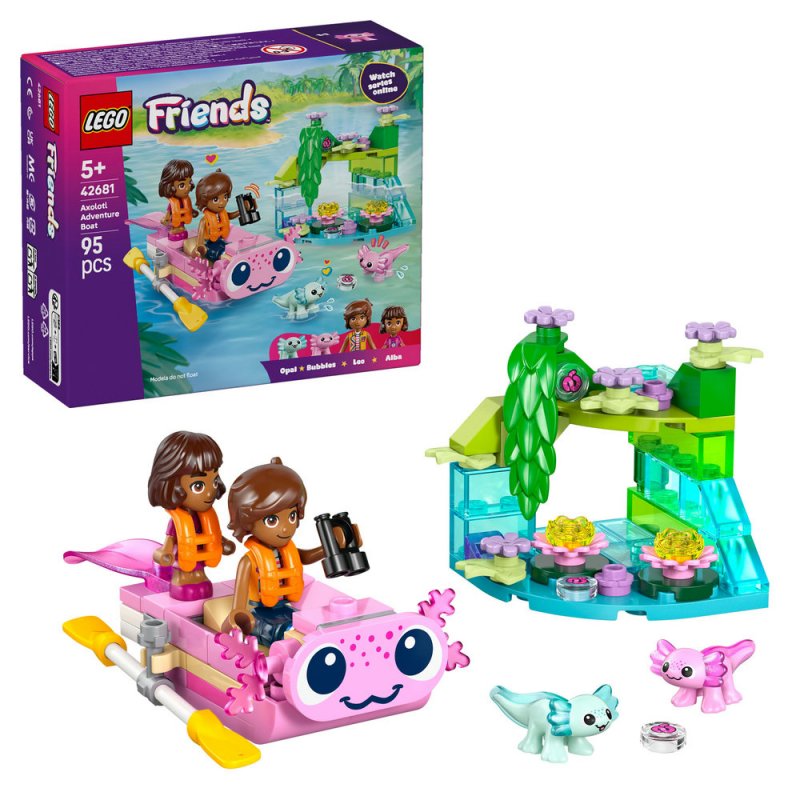 LEGO® Friends 42681 Dobrodružný člun s axolotly