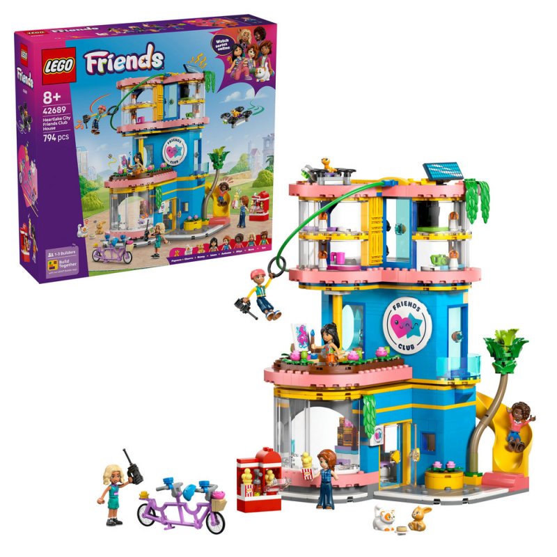 LEGO® Friends 42689 Klubovna pro kamarády v městečku Heartlake