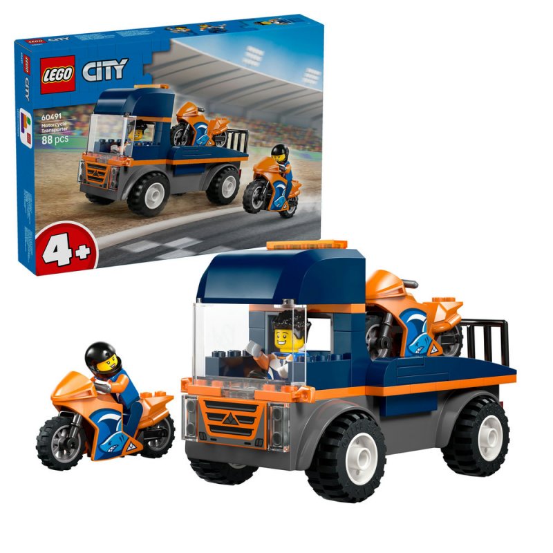 LEGO® City 60491 Kamion na přepravu motorek