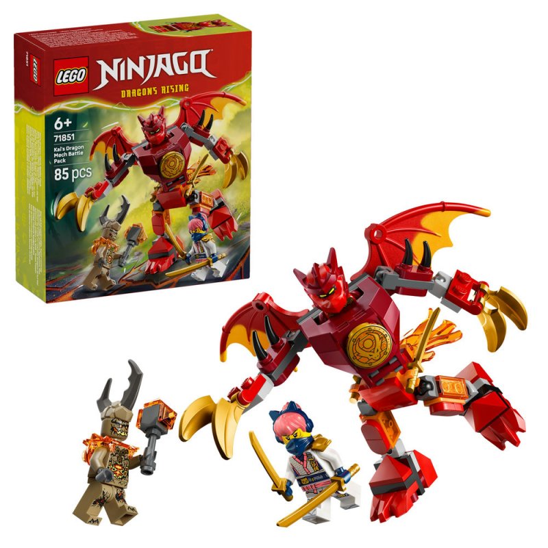 LEGO® NINJAGO® 71851 Kaiův bojový balíček s dračím oblekem