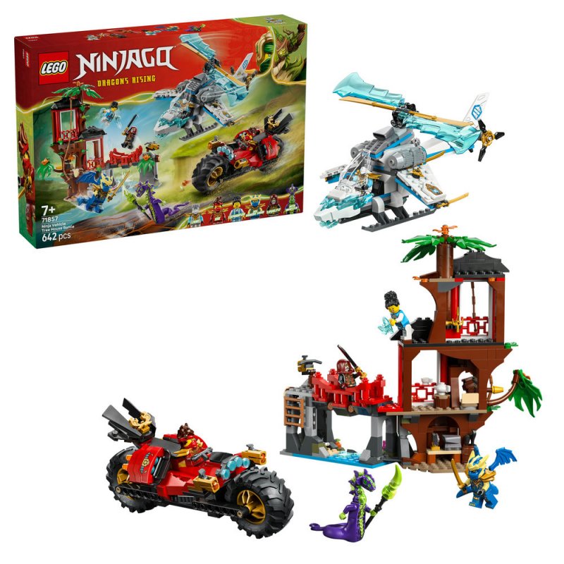 LEGO® NINJAGO® 71857 Souboj nindža vozidel a domek na stromě