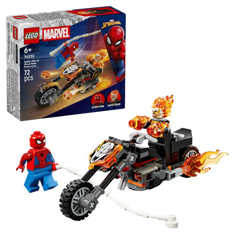 LEGO® ǀ Marvel 76335 Spider-Man vs. Ghost Rider na motorce