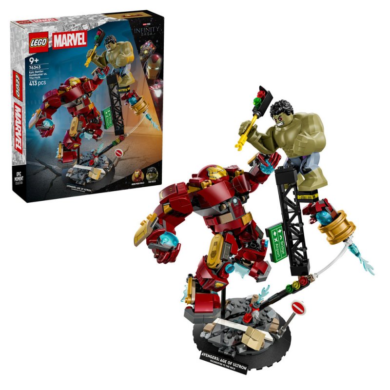 LEGO® ǀ Marvel 76343 Epický souboj: Hulkbuster vs. Hulk