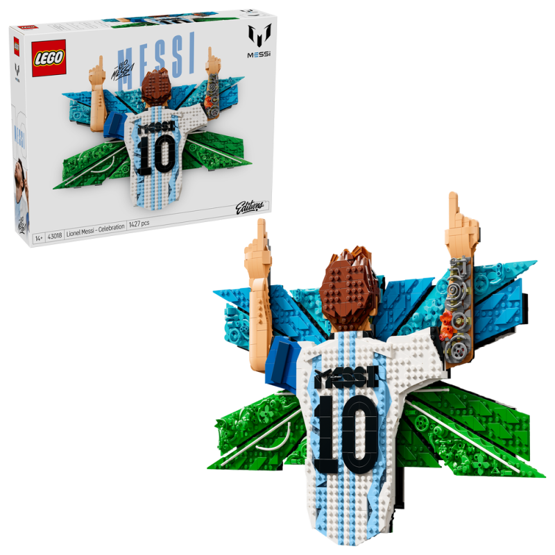 LEGO® Editions 43018 Lionel Messi – Okamžik vítězství