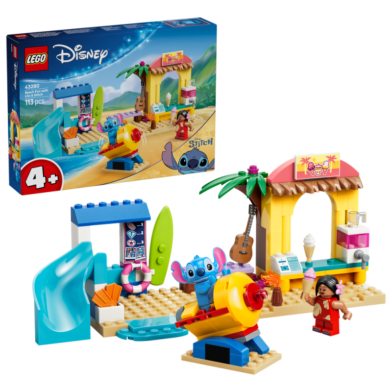 LEGO® │ Disney 43280 Zábava na pláži s Lilo a Stitchem