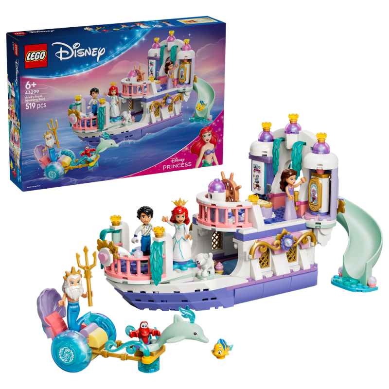 LEGO® │ Disney 43299 Arielina loď a královská svatba