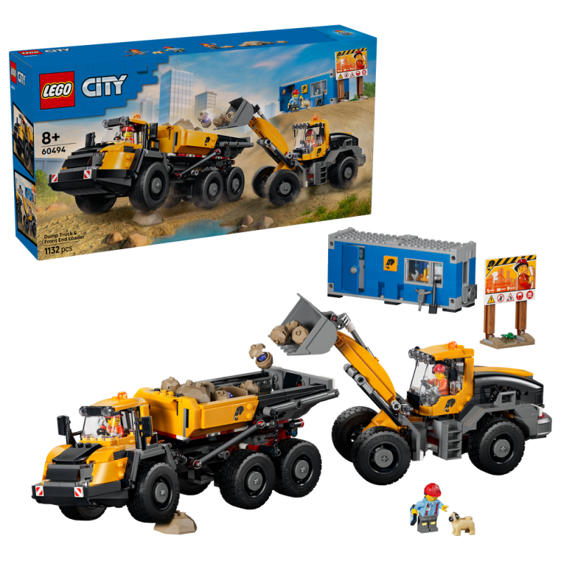 LEGO® City 60494 Sklápěč a čelní nakladač
