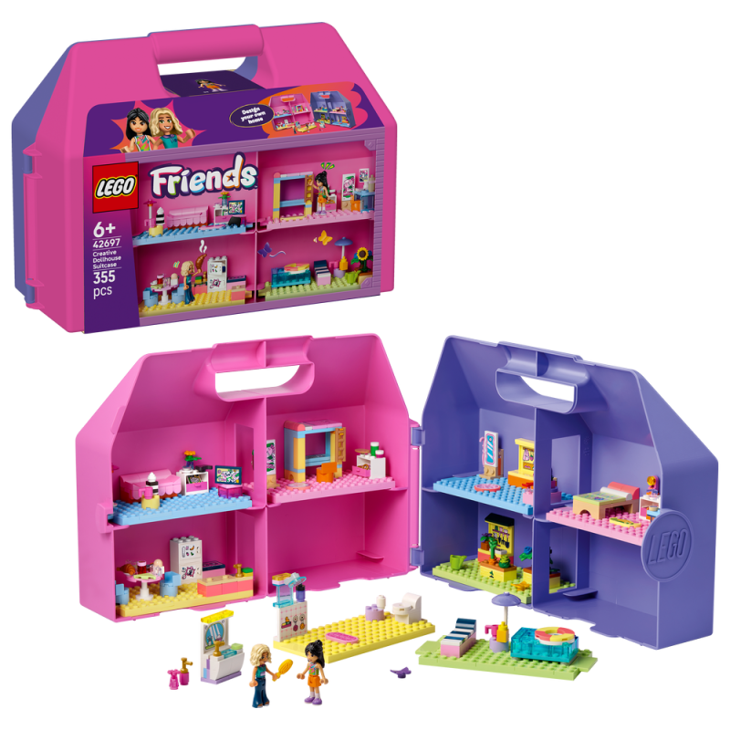 LEGO® Friends 42697 Kreativní kufřík a domek pro panenky