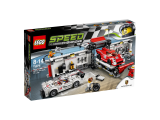 LEGO Speed Champions Porsche 919 Hybrid a 917K ulička v boxech 75876