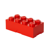 LEGO® box na svačinu 100 x 200 x 75 mm - červená