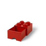 LEGO® úložný box 4 s šuplíkem červená